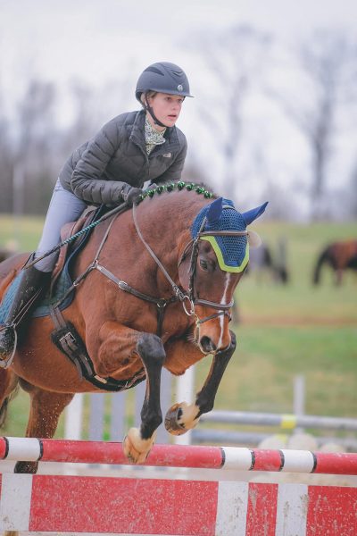 Emma jumping.