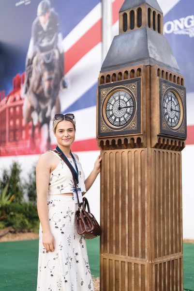 This Esme with a model of Big Ben at Aachen, where the theme was all things Great Britain.