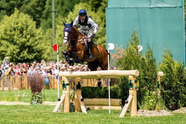 Boyd Martin and Fedarman B are the USA's highest ranked eventing pair after cross-country at the Paris Olympics