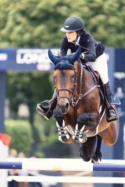 Jessica Springsteen competing at Aachen.