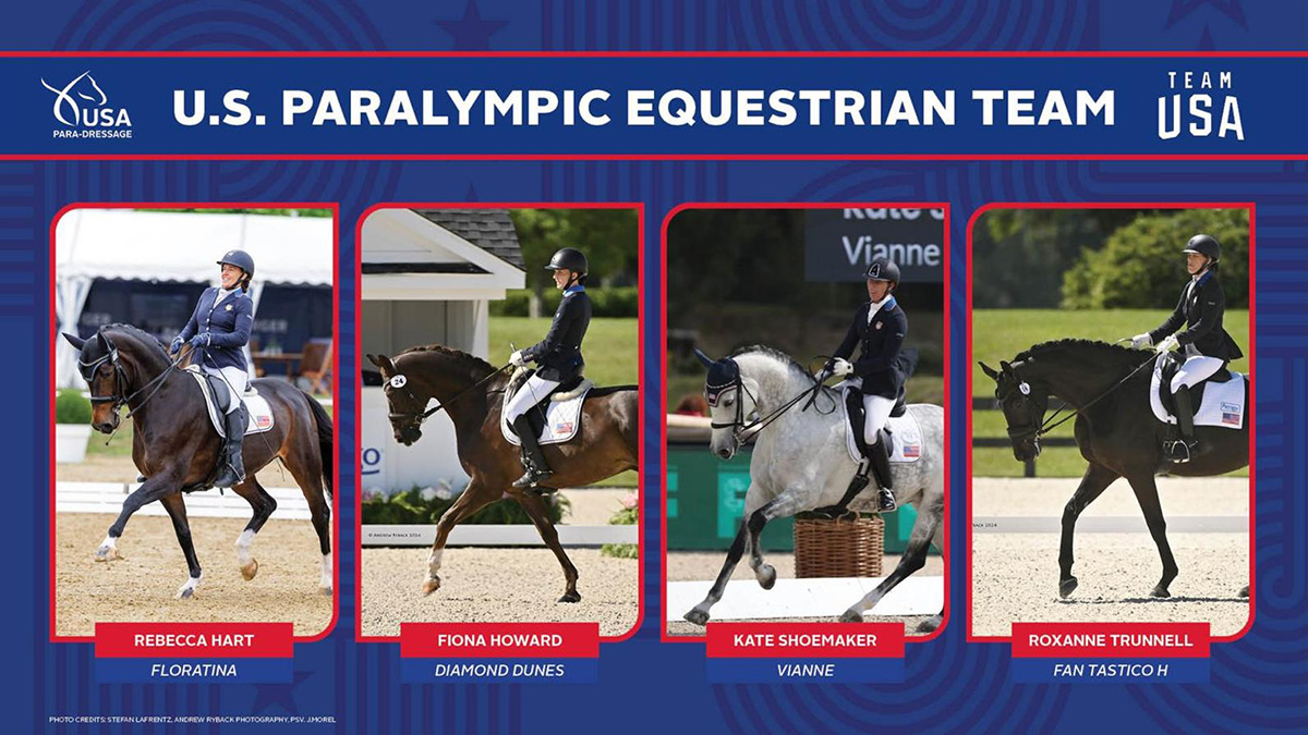 2024 Paris Paralympics: US Equestrian Announces U.S. Paralympic Equestrian Team for Paris 2024 Paralympic Games